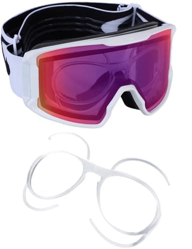 Image of Saucer Insert Clip-On | Rx Optical Insert for Oakley Flight Deck L OO7050 | OO7064 | OO7104 | OO7105 Ski Goggles - Clear