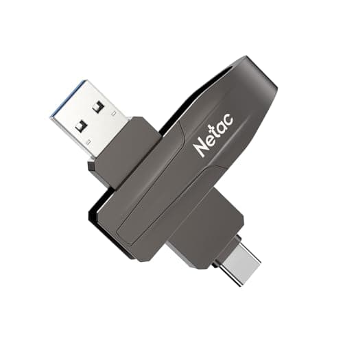 Image of Netac US8 128GB Dual Interface Solid USB State Drive Flash Memory USB Drive 128GB Portable SSD Drive Up to 550MB/s USB 3.2 Gen 2 Compatible for computer Phone Type-c Interface