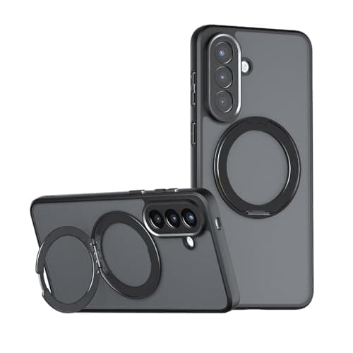 Image of Jiajihua Phone Case Compatible with Vivo Y400 【Kickstand Magnetic Car Mount Drop Lens Protection】 Black