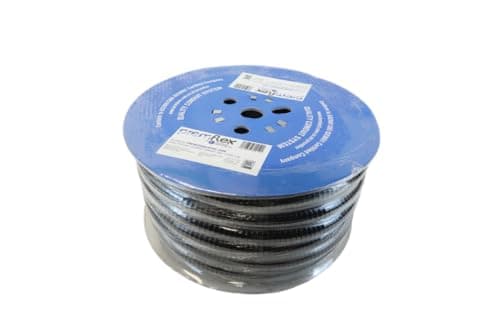 Image of PREM25GALVPVC-25M | TT PREMFLEX PVC COATED GALV STEEL FLEXIBLE CONDUIT M25 BLACK (25M COIL)