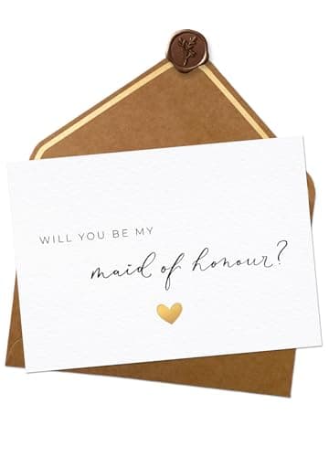 Image of Joli Coon Will you be my maid of honour card with envelope and wax seal - Maid of honour proposal