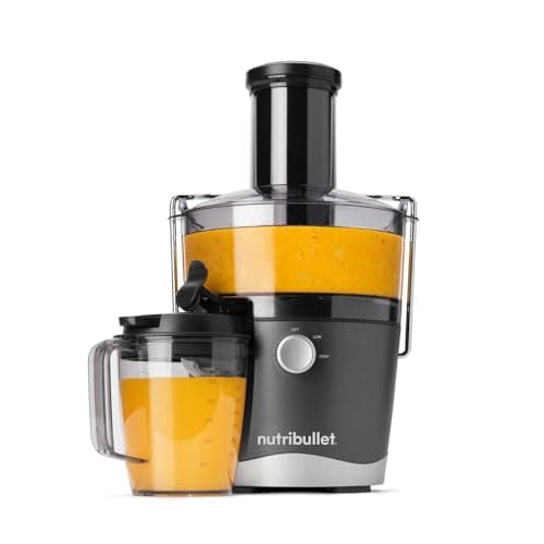 Image of nutribullet 800W Centrifugal Juicer - 8 Piece Set - 1.5L Pulp Basin & 800ml Juicer Pitcher - Two Speeds, Wide 3" Chute, No-Drip Spout & Dishwasher Safe - Juice Tough Fruits and Vegetables With Ease