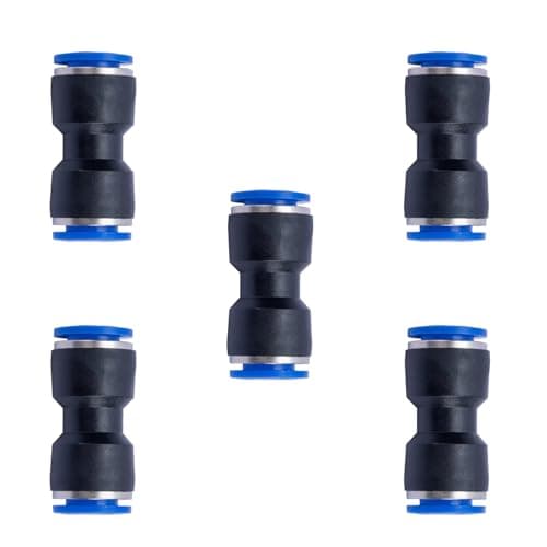 Image of 15mm OD x 15mm OD Pneumatic quick Connector Push to Connect fittings Straight pneumatic push to connect fitting (Pack of 5)