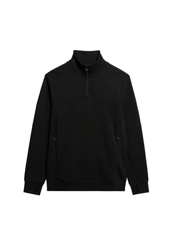 Image of Superdry, Sweats Tech Half Zip, M2013961A, Black, L, Men