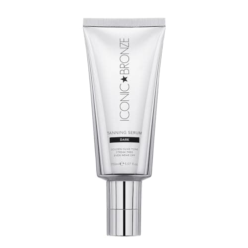 Image of Iconic Bronze Tanning Serum, Instant Fake Tan, Quick Drying In 60 Seconds, Long Lasting Radiant Glow, Enriched With Hyaluronic Acid, Streak Free Finish (Dark)