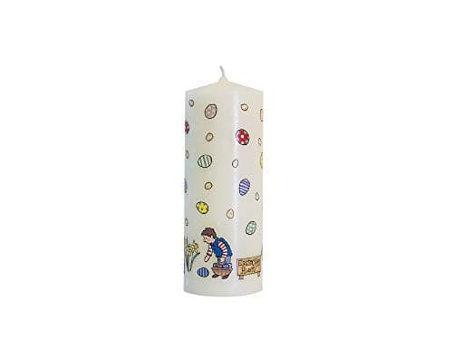 Image of Alison Gardiner Designs - Beautiful Hand Finished Easter Egghunt Pillar Candle - Approx. 30 Hour Burn Time