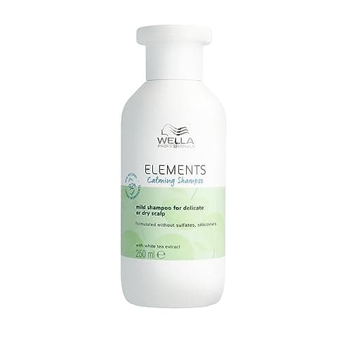 Image of Wella Professionals ELEMENTS Calming Shampoo - Gentle Care Shampoo For Smooth, Shiny Hair Without Silicones & Sulfates - With White Tea Extract (250ml)