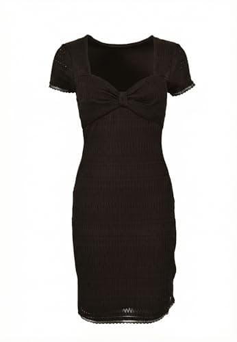Image of GUESS Elisabette Jblk Jet Black A996 Denim Dress, black, S