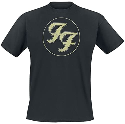 Image of Foo Fighters Logo in Circle T-Shirt Black M