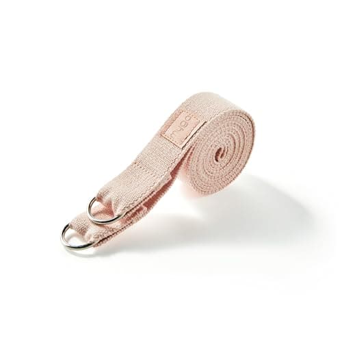 Image of Myga Yoga Strap with D-Ring – 2-in-1 Adjustable Yoga Belt & Mat Carrier Sling – Stretching Strap for Flexibility, Balance, Pilates & Fitness – Durable Yoga Accessory for Home & Travel – 1.8m (Blush)