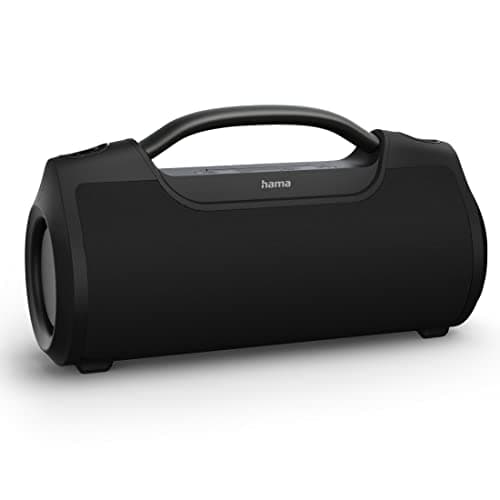 Image of Hama 00188217 Soundbarrel Mobile Bluetooth Speaker, Waterproof, 60W, black, 15.2 cm*11.8 cm*31.0 cm