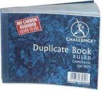 Image of Challenge Duplicate Book Carbonless Ruled 105x130mm Ref H63030 [Pack 5]
