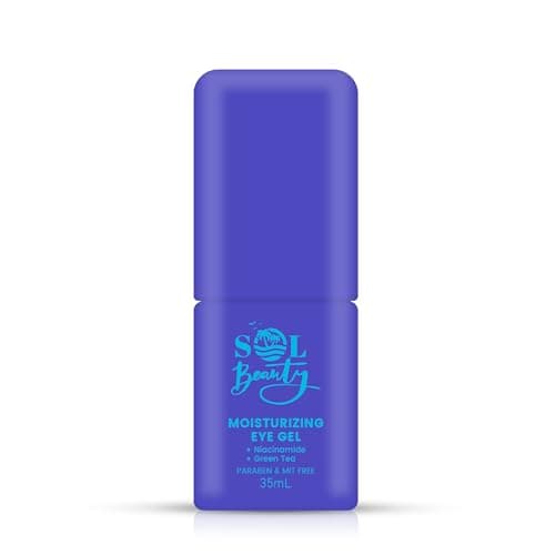 Image of Sol Beauty Moisturising Eye Gel - 35ml Hydrating Eye Care Treatment with Niacinamide, Cooling Gel, Lightweight Eye Moisturiser to Refresh Tired Looking Eyes and Soften Dry Skin
