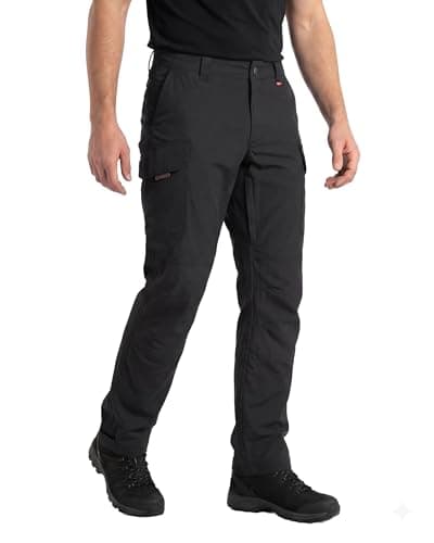 Image of DANISH ENDURANCE Walking Trousers for Men, Hiking Trousers Mens for Outdoor and Everyday Use, Water-Repellent Black L