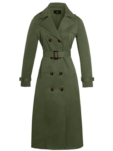 Image of SS7 Womens Maxi Trench Coat Khaki