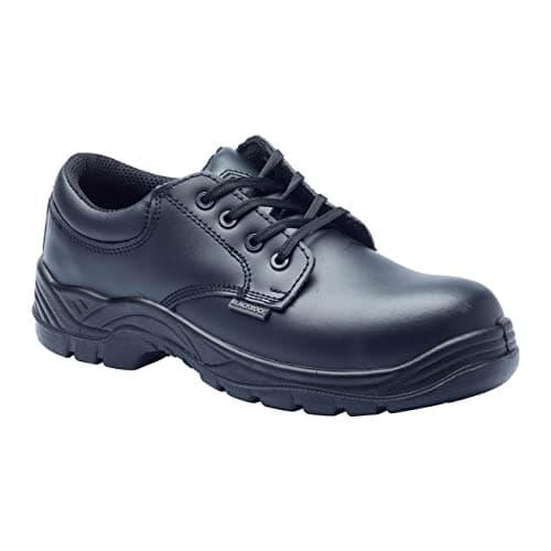 Image of Blackrock S3 Atlas Composite Safety Shoes, Mens and Womens, Black Leather Shoes, Composite Toe Cap, Water Resistant, Metal-Free Safety Boots - Size 8