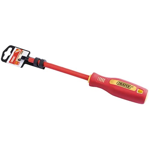Image of Draper 46519 Fully Insulated Plain Slot Screwdriver, 6.5mm x 150mm