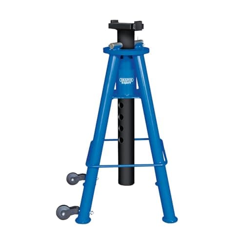 Image of Draper Expert 20117 High Level Axle Stand, 10 Tonne, Blue and Black