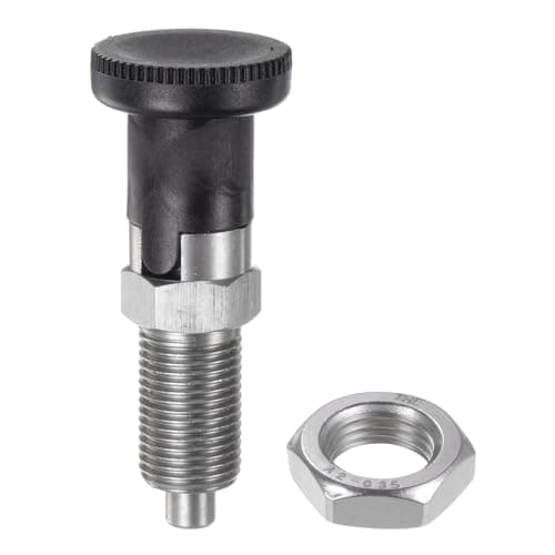 Image of sourcing map Push Fit Ball Nose Spring Plunger M16x1.5 Thread Length 1.02" Pin Dia.8mm Stainless Steel Self-Locking Plunger Retractable Index Plunger for Industrial Equipment