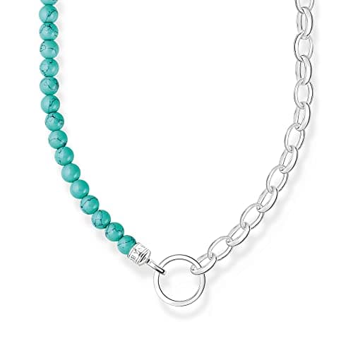 Image of Thomas Sabo Necklace with turquoise pearls 925 Sterling Silver