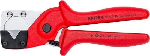 Image of KNIPEX Pipe Cutter for Multilayer and Pneumatic Hoses Glass Fibre Reinforced Plastic Handles 185 mm, 90 10 185