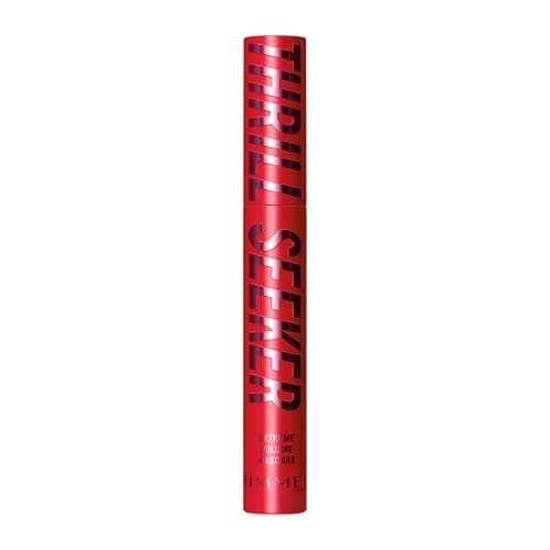 Image of Rimmel Thrill Seeker Extreme Mascara, 001 Black, Ultra Volumising, Lengthens and Lifts Lashes, Up To 24-Hour Wear, Big Tower Fibre Brush, Smudge-Proof, Flake-Free, Clump-Free, Vegan, 12.5ml