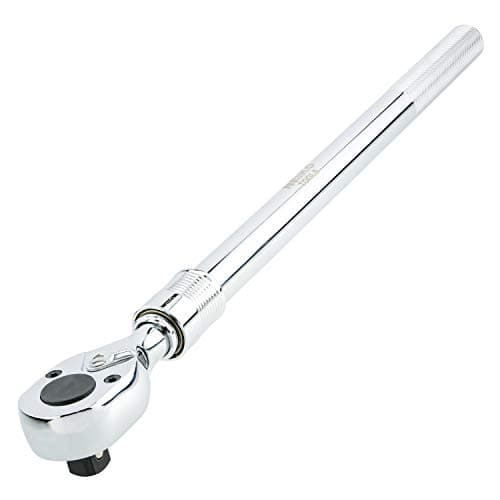 Image of Neiko 03069A 3/4-Inch-Drive Extendable Ratchet Handle, 24-Tooth Reversible Ratcheting Feature, Extends 24 to 39 3/4 Inches