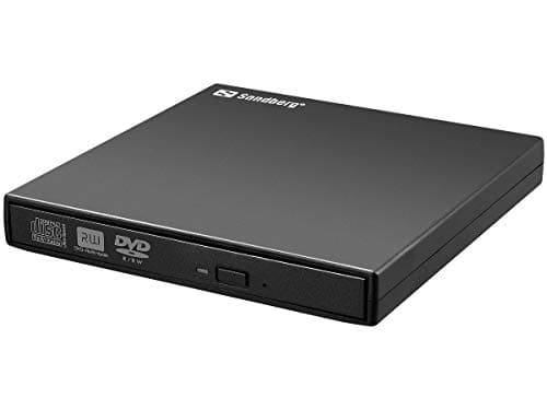 Image of Sandberg USB Mini DVD Burner | External CD DVD Drive | Portable USB DVD Player Rewriter | Compatible with Win 11/10/8/7/Vista/XP/2000 + MacOS | Supports CD-R, CD-RW, DVD-R, DVD-RW, DVD±R DL, DVD-RAM