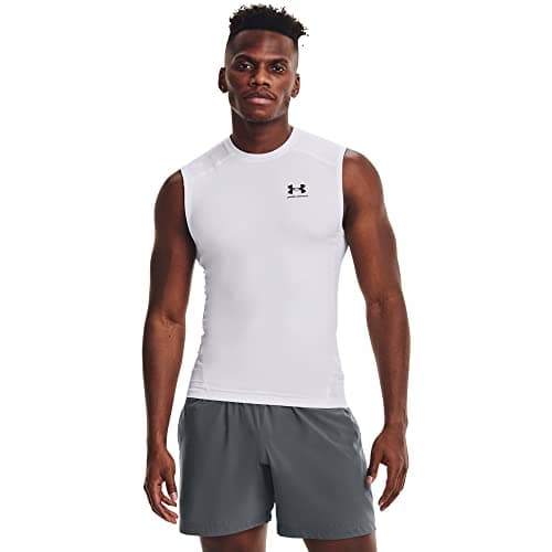 Image of Under Armour Men UA HG Armour Comp SL, Cooling & Breathable Tank Top for Men, Gym Vest with Anti-Odour Material