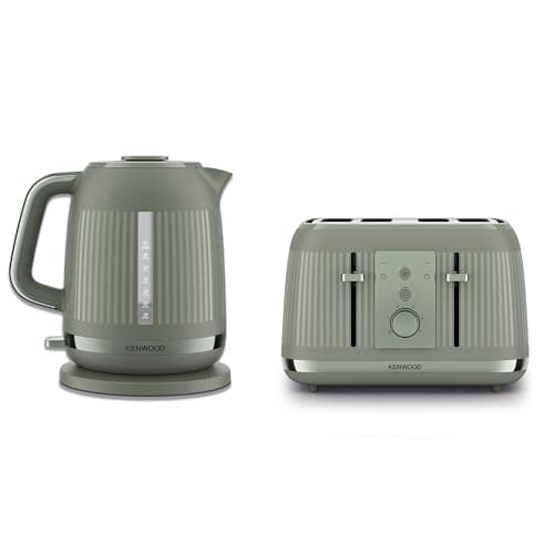 Image of Kenwood Dusk Electric Kettle With Kenwood Dusk Toaster, 4 Slot Toaster