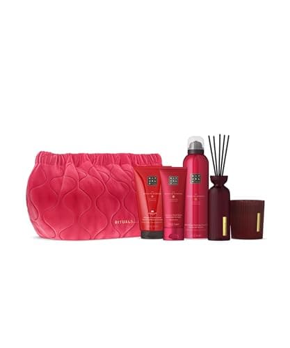 Image of RITUALS Gift Set The Ritual of Ayurveda Large, Home and Skincare Products with Indian Rose and Sweet Almond Oil, Includes Reusable Wash Bag, Balancing and Soothing Bath Gift, Self Care Set
