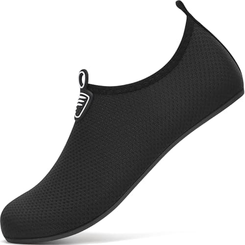 Image of sportvibe Water Shoes Beach Shoes Lightweight Barefoot Aqua Quick Dry Breathable Swim for Women Men Surfing Running Driving Pool Yoga (Black,6.5 UK40 EU)