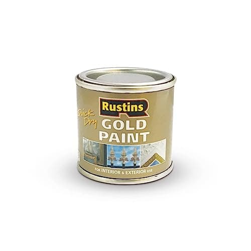 Image of RUSTINS Quick Drying Gold Paint 100ml - Vibrant Color with Long-Lasting Protection, The Perfect Gold Finish for Any Project