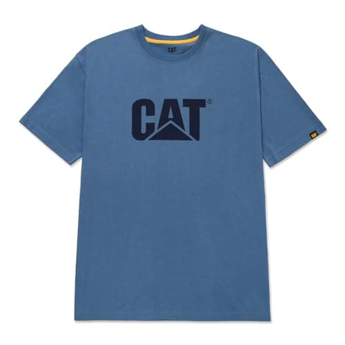 Image of Caterpillar Trademark Logo T-Shirt Coronet Blue Large Coronet Blue Large Coronet