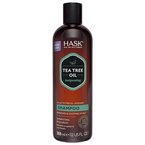 Image of HASK Invigorating Tea Tree Oil Shampoo, thickening for all hair types, colour safe, and cruelty-free - 1 355mL Bottle