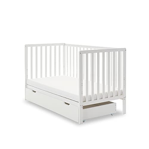 Image of Obaby Bantam Cot Bed & Under Drawer - White