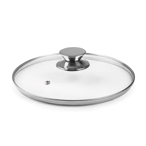 Image of IBILI - 971620 - Glass Lid With Stainless Steel Knob, 20 Cm