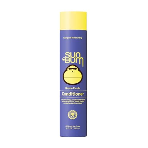 Image of Sun Bum Blonde Conditioner | UV Protecting and Cruelty Free Color Enhancing and Toning Hair Treatment for Blondes | 10 Fl Oz