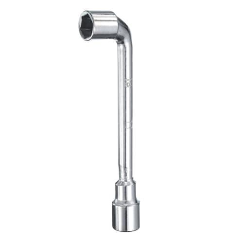 Image of sourcing map L Shaped Angled Hex Socket Wrench 13mm 45# Steel Double Ended Metric 6 Point Tubular Socket Spanner for General Repairing, Pipeline, Bicycle Car Maintenance