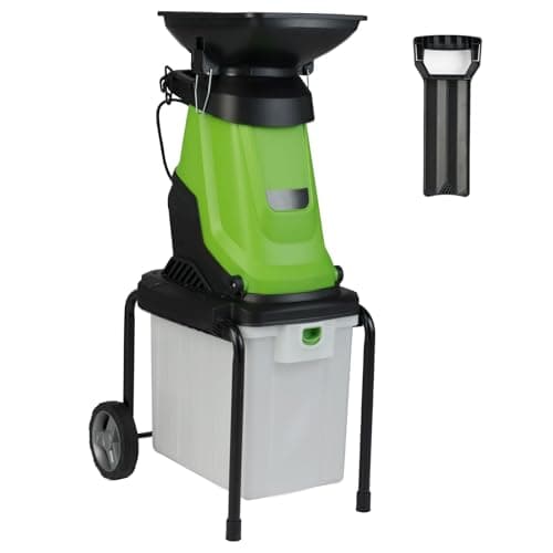 Image of TANGZON 2800W/3000W Garden Shredder, Electric Wood Chipper with 45mm Cutting Diameter, 4500rpm Speed, SK5 Dual-sided Blades & 50L Collection Bin, Garden Mulcher for Branches (3000W, 55x44x106cm)
