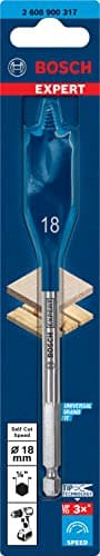 Image of Bosch 2608595408 18 x 400 mm Hex Shank Self-Cut Speed Flat Drill Bit