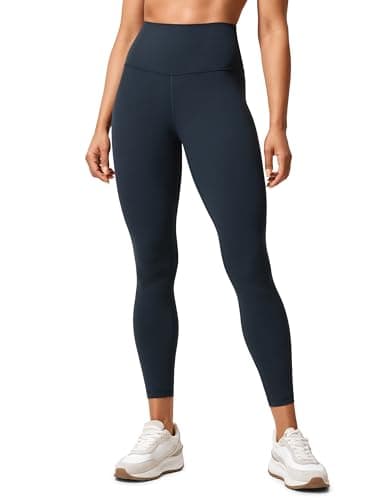 Image of CRZ YOGA Butterlift 25'' Women's High Waisted Sports Leggings - Pilates Gym Trousers Buttery-Soft Yoga Pants True Navy 12