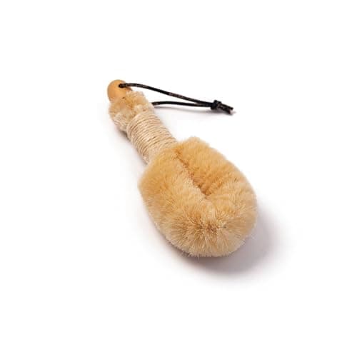 Image of Eco Bath London Natural Sisal Japanese Spa Brush - Body Back Scrubber and Dry Brushing Body Brush for Deep Exfoliation and Smooth Skin, Firm Bristles (Large)