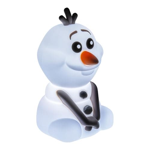 Image of Paladone Frozen Olaf SquishyGlo Silicone Light, Officially Licensed Disney Lamp for Kids & Teens, Cordless & Rechargeable Bedroom Décor, Collectible Merchandise
