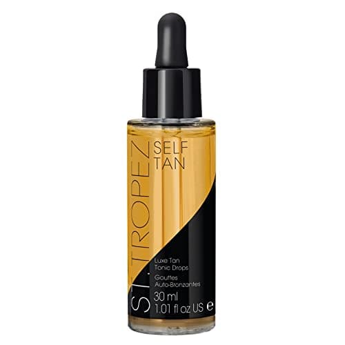 Image of St.Tropez Tan Luxe Tonic Glow Drops, 5-in-1 Face Self Tanning Drops, Niacinamide, Hyaluronic Acid, Vitamin C & E, Vegan, Natural & Cruelty Free, 30 ml