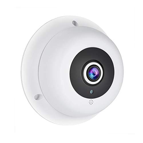 Image of REVOTECH Fisheye POE IP Camera with Microphone, HD 3MP Indoor Dome Security Camera Audio ONVIIF P2P 1.7mm Lens IR Night Vision CCTV Video Cam H.265/H.264 (IF04-POE-Audio)