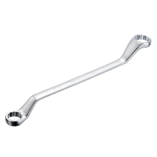 Image of sourcing map Offset Double Box End Wrench 24mm x 27mm Metric 12 Point High-Carbon Steel Chrome Plated Box Wrenches