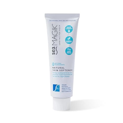 Image of Sea Magik - Face and Body Moisturiser for Dry Skin, Itch Relief Cream for Eczema and Psoriasis, Natural Mineral-Rich Lotion with Hydrating Dead Sea Salt, Vegan, Cruelty Free (75ml)