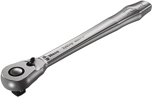 Image of Wera 05004064001 8004 C Zyklop Metal Ratchet with Switch Lever and 1/2" Drive