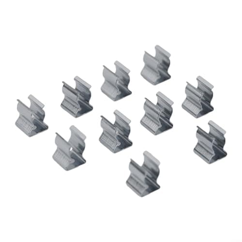 Image of 10Pcs Spring Terry Clips, Heavy Duty Open Type Spring Steel Tool Clips, For Garage Storage Cabinets, Tool Storage Terry Clip(6mm)